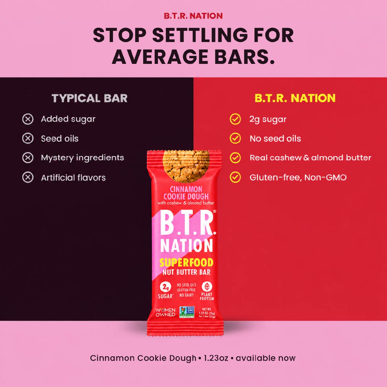 B.T.R. Nation static ad creative